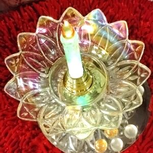 Vintage Clear Carnival Glass Bowl